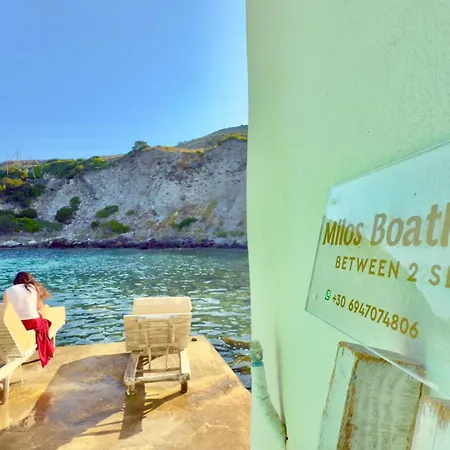 Milos Boathouse-between2seas View-stunning Sunset View *